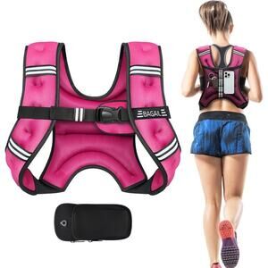 BAGAIL Weighted Vest 10-12 Pound Pink